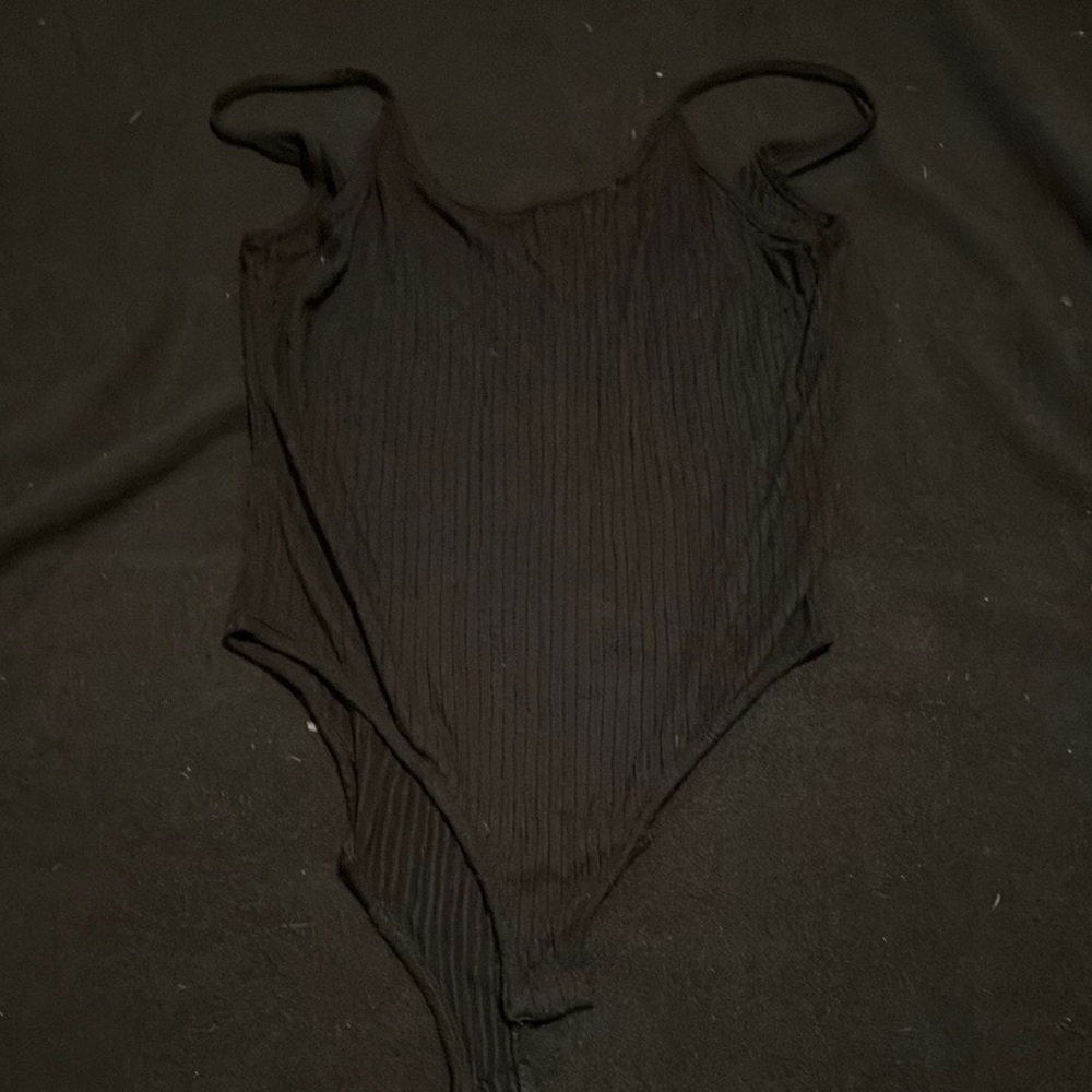 Marshalls Black Ribbed Bodysuit